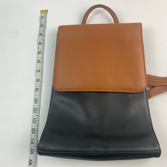 Tolblanc Paris Genuine Leather Backpack Brown Black - Picture 5 of 16